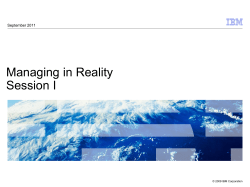 IBM Presentations: Smart Planet Template