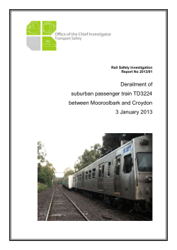 Derailment of suburban passenger train TD3224 between