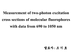 Measurement of two-photon excitation cross sections of molecular