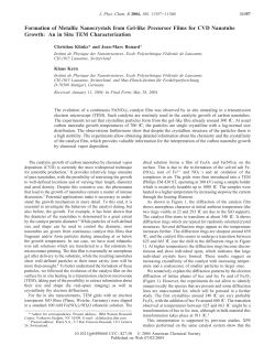 Formation of Metallic Nanocrystals from Gel
