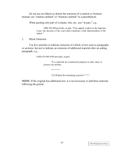 Do not use an ellipsis to denote the omission of a citation or footnote