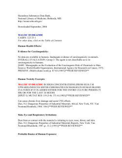 maleic hydrazide - PAN Pesticide Database