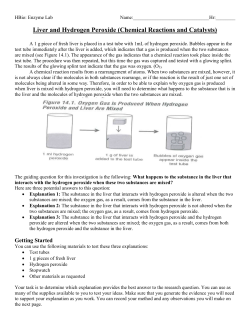Liver and Hydrogen Peroxide