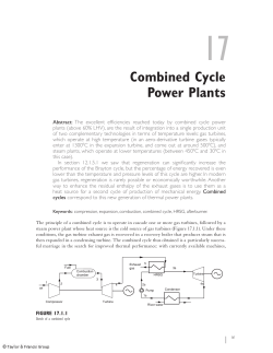 Combined Cycle Power Plants