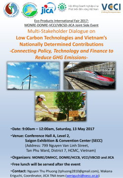 Multi-Stakeholder Dialogue on Low Carbon