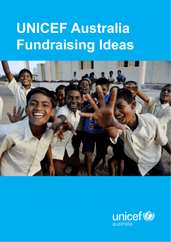 UNICEF Australia Fundraising Ideas