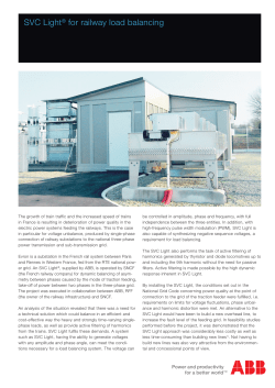 SVC Light&reg; for railway load balancing