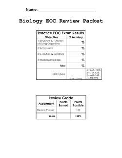 EOC Review Packet S2013