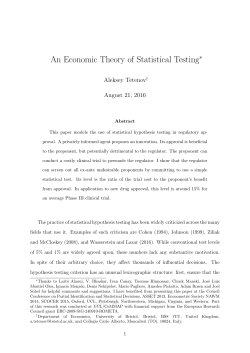 An Economic Theory of Statistical Testing