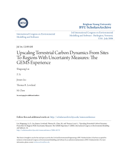 Upscaling Terrestrial Carbon Dynamics From Sites To Regions With