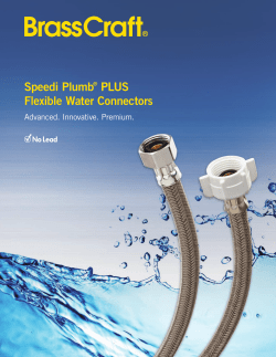 Speedi Plumb® PLUS Flexible Water Connectors