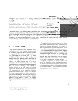 Analysis and design of APS device