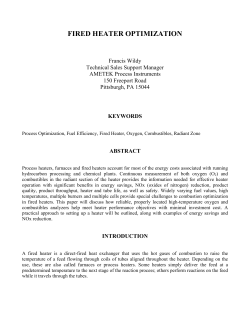 Fired Heater Optimization