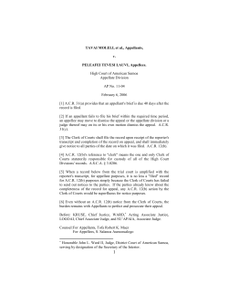 TAVAI MOLELI, et al - American Samoa Bar Association