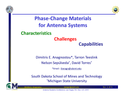 Phase-Change Materials for Antenna Systems