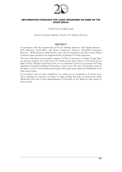 165 IMPLEMENTING PASSAGES FOR LIVING ORGANISMS ON