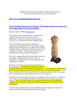 NC employment law items from Brooks Pierce law firm report