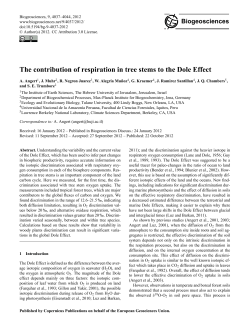 The contribution of respiration in tree stems to the