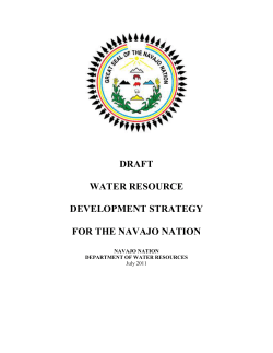 Navajo Nation Water Strategy Document