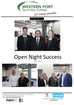 Open Night Success - Western Port Secondary College
