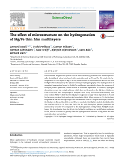 The effect of microstructure on the hydrogenation of Mg/Fe thin film