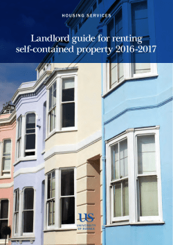 Landlord guide for renting self-contained