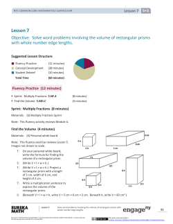 Grade 5 Mathematics Module 5, Topic B, Lesson 7