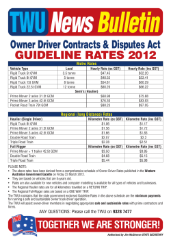 Guideline Rates 2012 (Page 1) - TWU