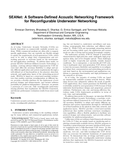SEANet: A Software-Defined Acoustic Networking Framework for