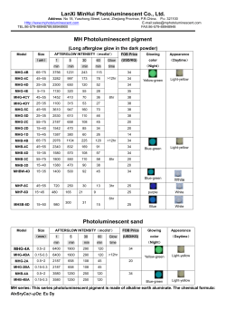 MH Photoluminescent pigment