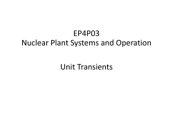 NUCL 5100G Nuclear Plant Systems and Operation
