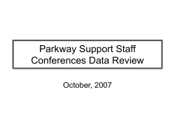 Support Staff Data Review Conference Participants - Parkway C-2
