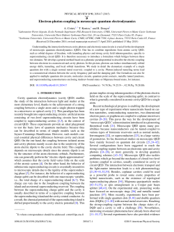 Electron-photon coupling in mesoscopic quantum - ENS-phys