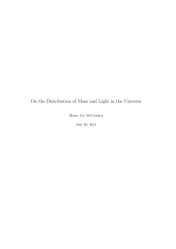 On the Distribution of Mass and Light in the Universe