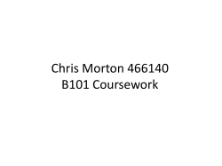 Chris Morton 466140 B101 Coursework