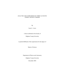 Analysis and Comparison of Three Acoustic Energy Density Probes