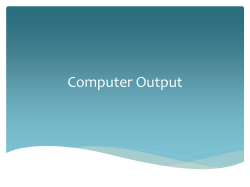 Computer Output