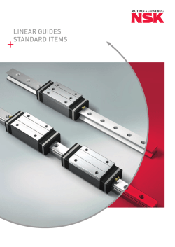 LINEAR GUIDES STANDARD ITEMS
