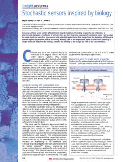 Stochastic sensors inspired by biology