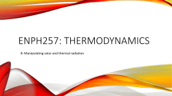 ENPh257: Thermodynamics