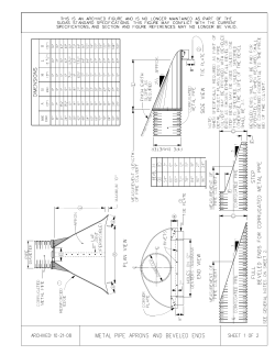 metal pipe aprons and beveled ends