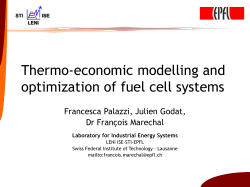 Thermo-economic modelling and optimisation of fuel cell systems