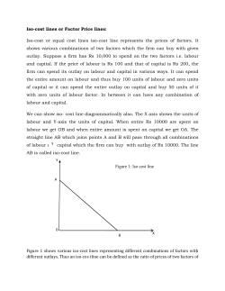 Iso-cost lines or Factor Price lines: Iso