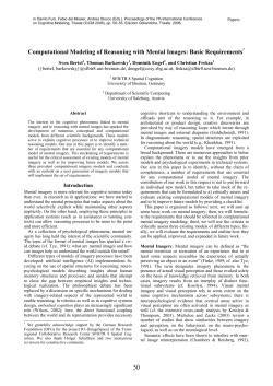 Computational Modeling of Reasoning with Mental Images: Basic