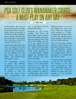 pGA GolF ClUB`S WAnAMAKer CoUrSe: A MUSt
