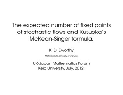 The expected number of fixed points of stochastic flows and