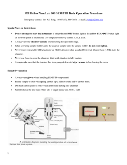 FIB Operating Instructions