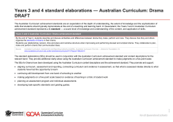 ears 3 and 4 standard elaborations Australian Curriculum