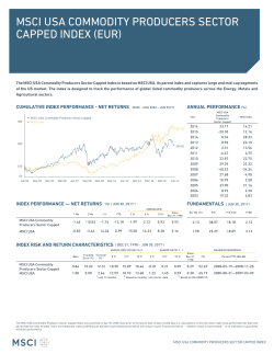 MSCI USA Commodity Producers Sector Capped Index