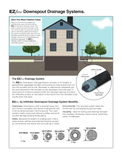 EZflow Downspout Drainage Systems.
